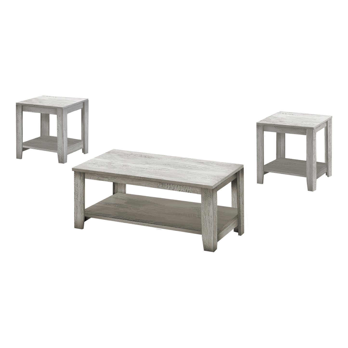 Monarch Specialty Table Set, 3pcs Set, Coffee, End, Side, Accent, Living Room, Laminate, Transitional