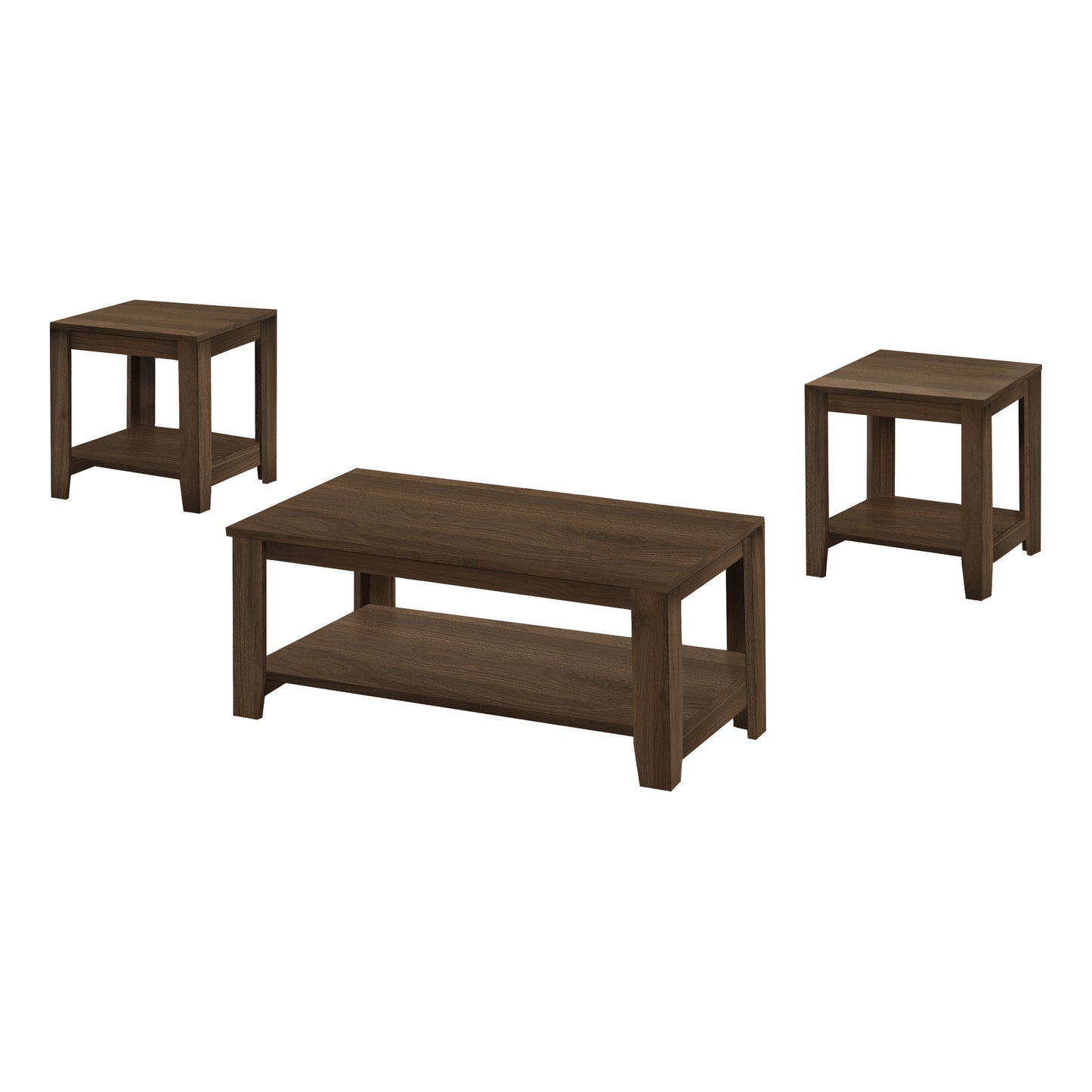 Monarch Specialty Table Set, 3pcs Set, Coffee, End, Side, Accent, Living Room, Laminate, Transitional