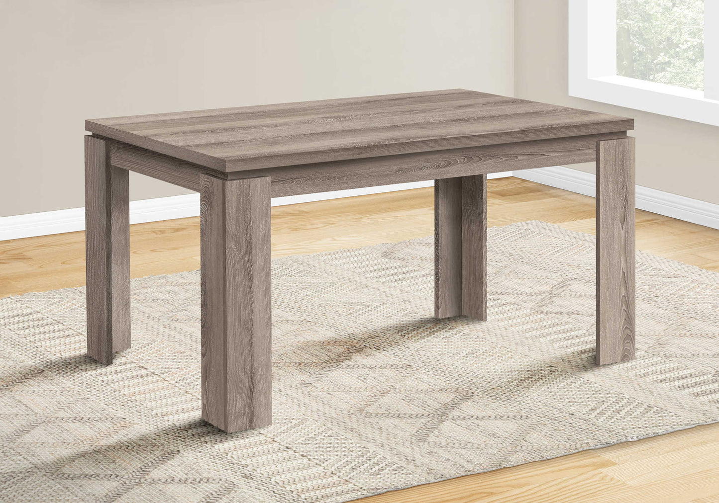 Monarch Specialty Dining Table, 60" Rectangular, Brown, Contemporary, Modern I 1055