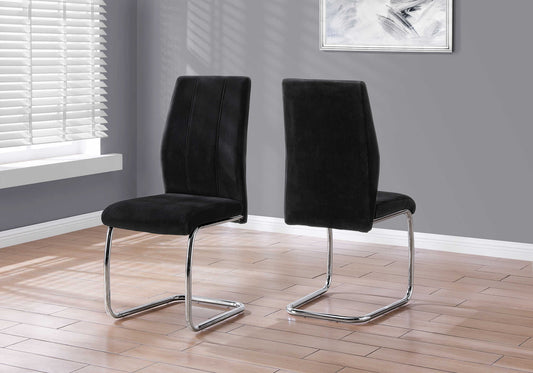 Monarch Specialty Dining Chair, Set Of 2, Chrome, Contemporary, Modern