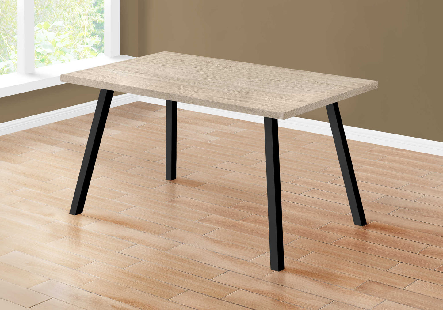 Monarch Specialty Dining Table, 60" Rectangular, Brown, Black, Contemporary, Modern I 1137