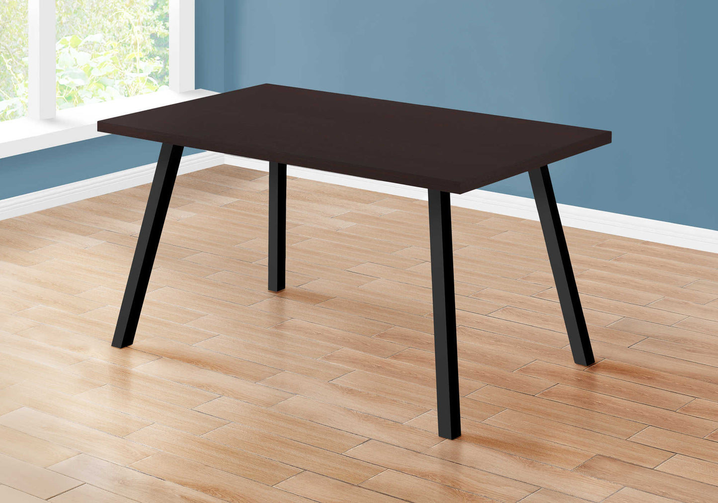 Monarch Specialty Dining Table, 60" Rectangular,  Brown, Black, Contemporary, Modern I 1138