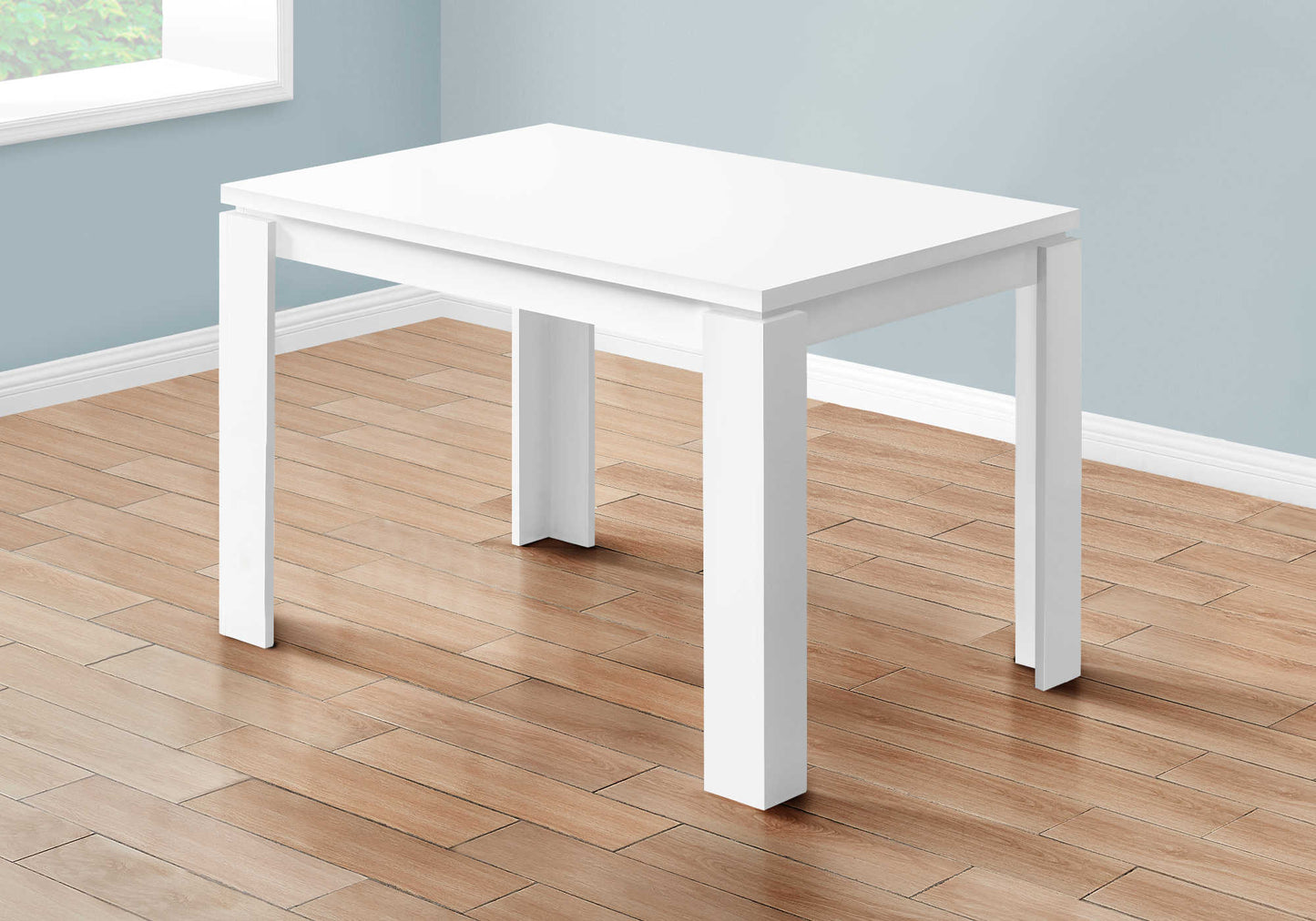 Monarch Specialty Dining Table, 48" Rectangular, White, Contemporary, Modern I 1162