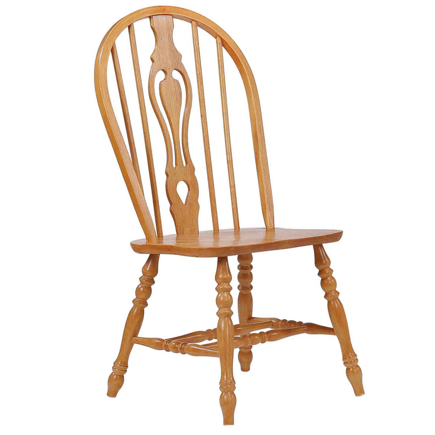 Sunset Trading Oak Selections Keyhole Windsor Dining Side Chairs DLU-124-S-LO-2