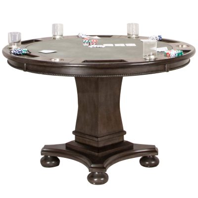 Sunset Trading Vegas 3 Piece 42.5" Round Counter Height Dining, Chess and Poker Table Set CR-87711-TCB-3P