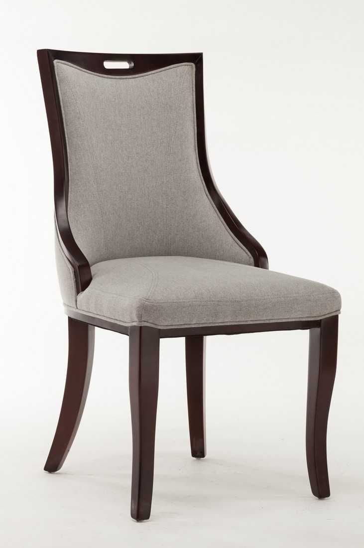 Manhattan Comfort Emperor Walnut Faux Leather Dining Chair (Set of Two)