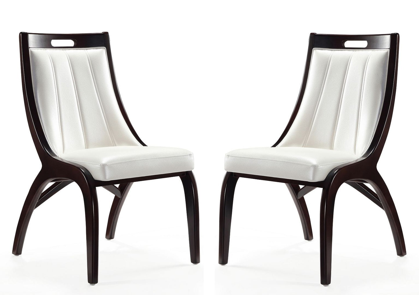 Manhattan Comfort Danube Leatherette Dining Chair - Set of 2