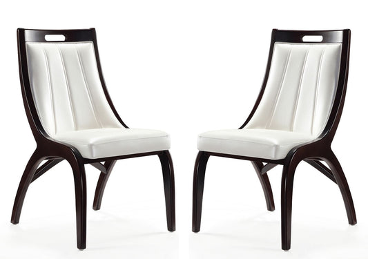 Manhattan Comfort Danube Leatherette Dining Chair - Set of 2