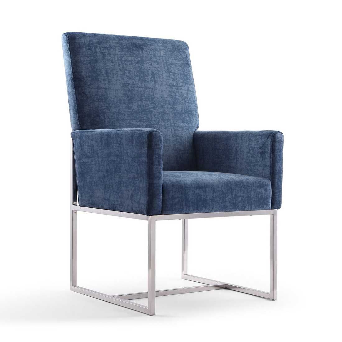 Manhattan Comfort Element Velvet Dining Armchair