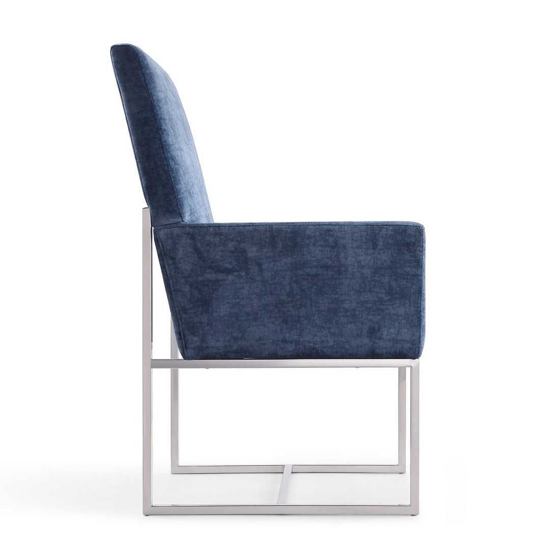 Manhattan Comfort Element Velvet Dining Armchair