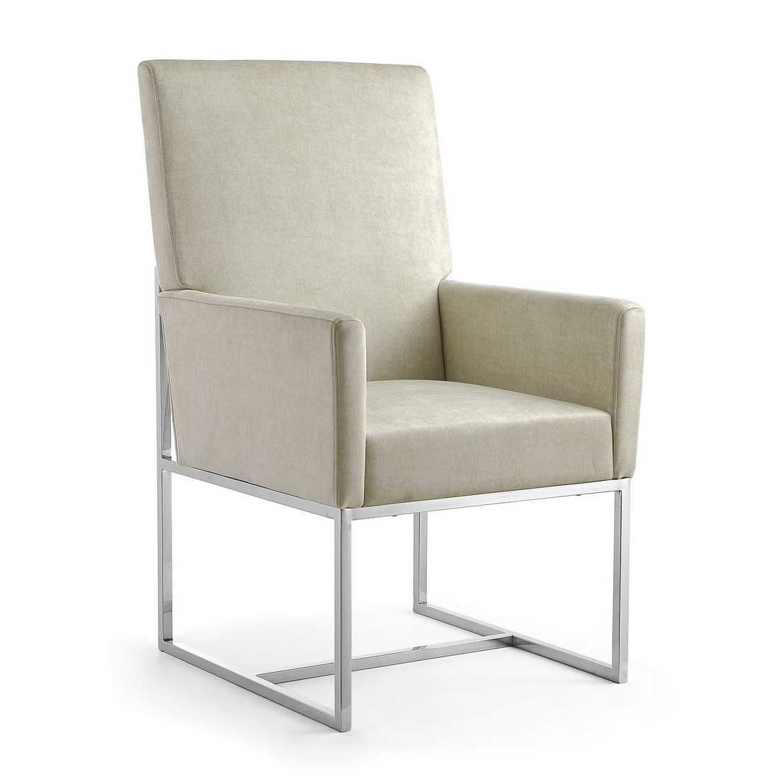 Manhattan Comfort Element Velvet Dining Armchair