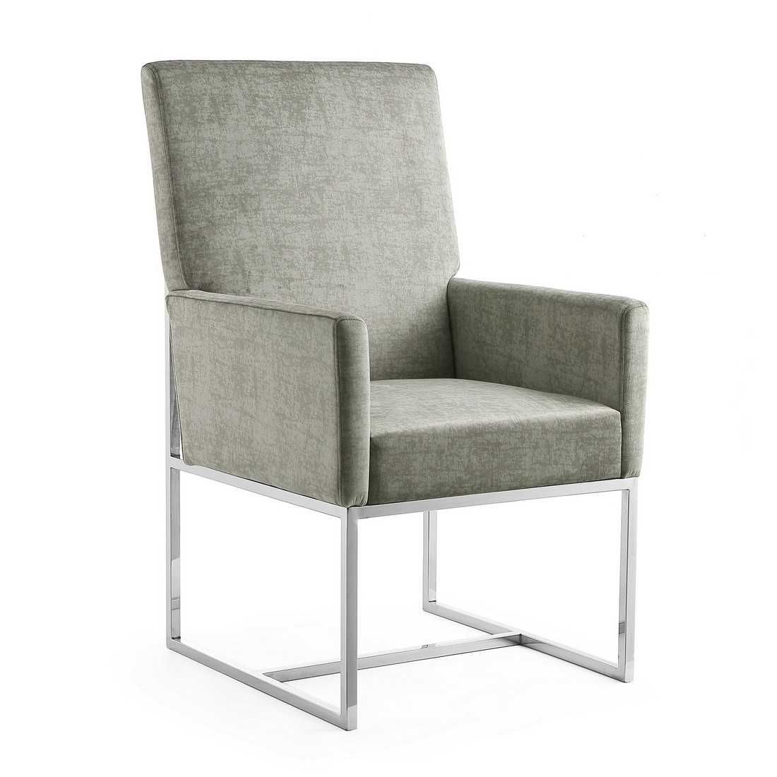 Manhattan Comfort Element Velvet Dining Armchair