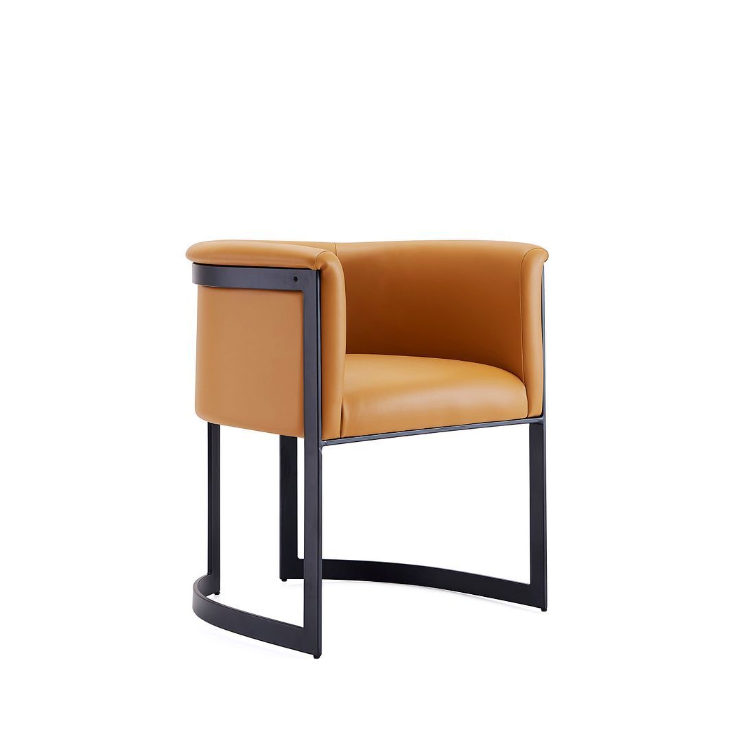 Manhattan Comfort Corso Leatherette Dining Chair with Metal Frame