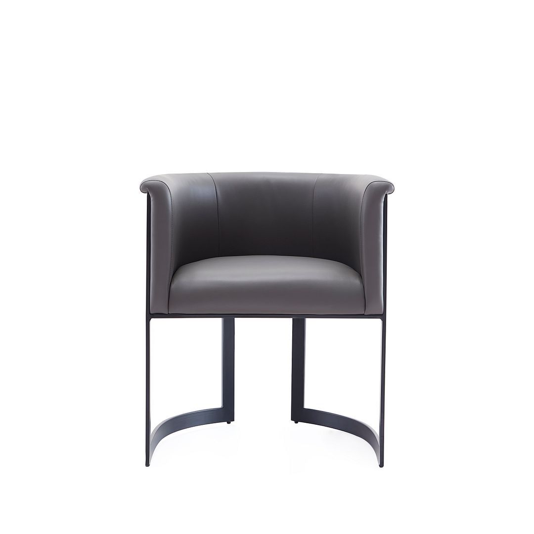 Manhattan Comfort Corso Leatherette Dining Chair with Metal Frame