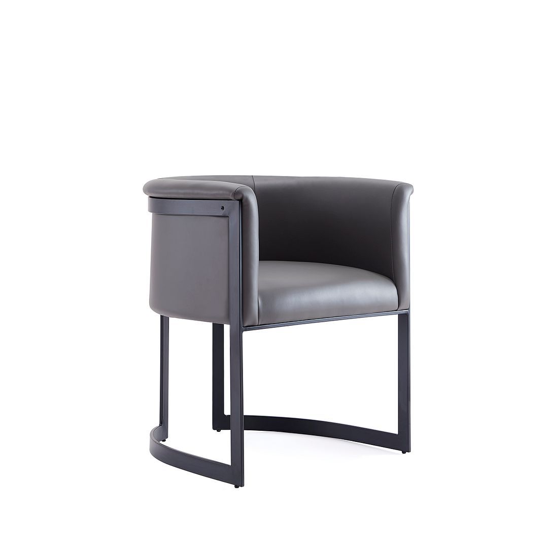 Manhattan Comfort Corso Leatherette Dining Chair with Metal Frame