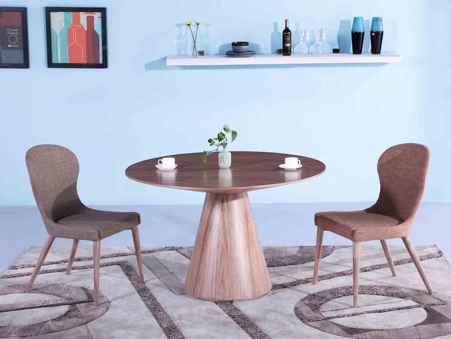 Whiteline Kira Round Dining table